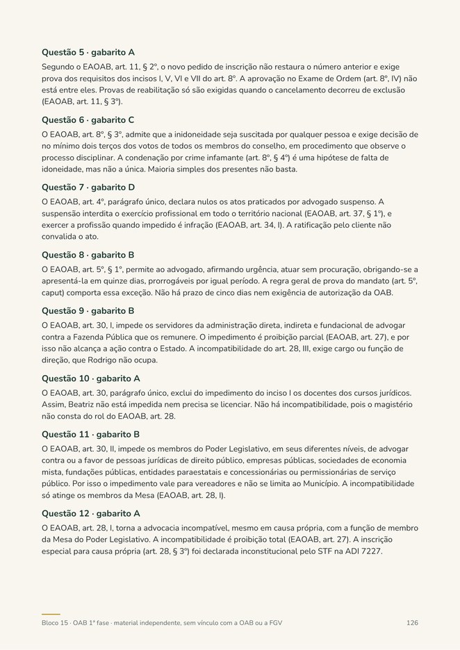 Gabarito comentado